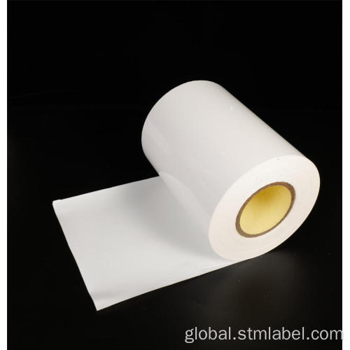 Glossy White Label Bright White BOPP Water Based White Glassine Supplier